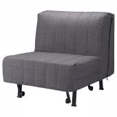 картинка ЛИКСЕЛЕ Кресло-кровать, Шифтебу темно-серый от магазина Wmart