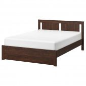 картинка SONGESAND СОНГЕСАНД Каркас кровати - коричневый/Лонсет 160x200 см от магазина Wmart