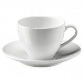 картинка ВЭРДЕРА Чашка кофейная с блюдцем, белый, 20 сл от магазина Wmart