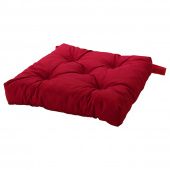 картинка МАЛИНДА Подушка на стул, красный, 40/35x38x7 см от магазина Wmart