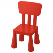 картинка МАММУТ Детский стул, д/дома/улицы, красный от магазина Wmart