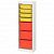 картинка TROFAST ТРУФАСТ Комбинация д/хранения+контейнеры - белый/желтый оранжевый 46x145 см от магазина Wmart