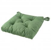 картинка МАЛИНДА Подушка на стул, зеленый, 40/35x38x7 см от магазина Wmart