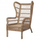 картинка RISHOLMEN РИСХОЛЬМЕН Кресло с подголовником, д/дома/сада - коричневый от магазина Wmart