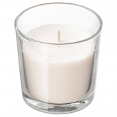 картинка СИНЛИГ Ароматическая свеча в стакане, Сладкая ваниль, естественный, 7.5 см от магазина Wmart
