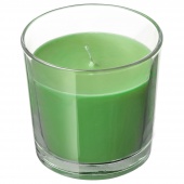 картинка СИНЛИГ Ароматическая свеча в стакане, Яблоко и груша, зеленый, 7.5 см от магазина Wmart