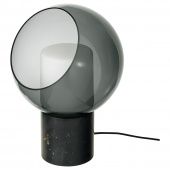 картинка ЭВЕДАЛЬ Лампа настольная, серый мрамор, шаровидный серый шаровидный от магазина Wmart