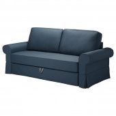 картинка BACKABRO БАККАБРУ 3-местный диван-кровать - Идекулла синий от магазина Wmart