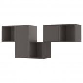 картинка EKET ЭКЕТ Комбинация настенных шкафов - темно-серый 175x35x70 см от магазина Wmart