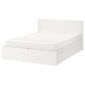 картинка MALM МАЛЬМ Кровать с подъемным механизмом - белый 160x200 см от магазина Wmart