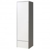 картинка ВИСТХУС Гардероб, серый, белый, 63x59x216 см от магазина Wmart