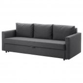 картинка FRIHETEN ФРИХЕТЭН 3-местный диван-кровать - Шифтебу темно-серый от магазина Wmart