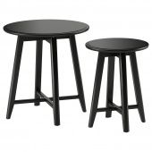 картинка KRAGSTA КРАГСТА Комплект столов, 2 шт - черный от магазина Wmart