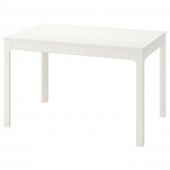 картинка ЭКЕДАЛЕН Раздвижной стол, белый, 120/180x80 см от магазина Wmart