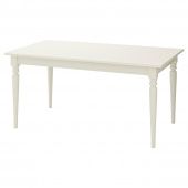 картинка INGATORP ИНГАТОРП Раздвижной стол - белый 155/215x87 см от магазина Wmart