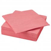картинка FANTASTISK ФАНТАСТИСК Салфетка бумажная - светлый красно-розовый 40x40 см от магазина Wmart