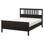 картинка HEMNES ХЕМНЭС Каркас кровати - черно-коричневый/Лурой 160x200 см от магазина Wmart