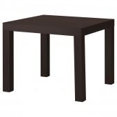картинка LACK ЛАКК Придиванный столик - черно-коричневый 55x55 см от магазина Wmart