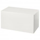 картинка СМОСТАД Скамья с отделением для игрушек, белый, белый, 90x50x48 см от магазина Wmart