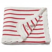 картинка РЁДХАКЕ Одеяло детское, в полоску, белый/красный, 80x100 см от магазина Wmart