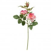 картинка SMYCKA СМИККА Цветок искусственный - д/дома/улицы/Роза розовый 40 см от магазина Wmart
