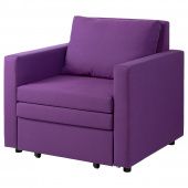 картинка VATTVIKEN ВАТТВИКЕН Кресло-кровать - Висле фиолетовый от магазина Wmart