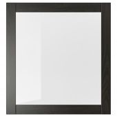 картинка SINDVIK СИНДВИК Стеклянная дверь - черно-коричневый/прозрачное стекло 60x64 см от магазина Wmart