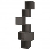 картинка EKET ЭКЕТ Комбинация настенных шкафов - темно-серый 80x35x210 см от магазина Wmart