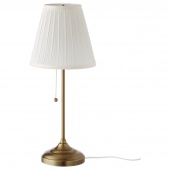 картинка ОРСТИД Лампа настольная, латунь, белый от магазина Wmart
