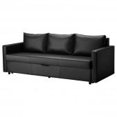 картинка FRIHETEN ФРИХЕТЭН 3-местный диван-кровать - Бумстад черный от магазина Wmart