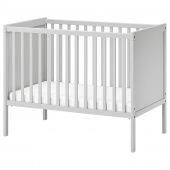 картинка SUNDVIK СУНДВИК Кроватка детская - серый 60x120 см от магазина Wmart