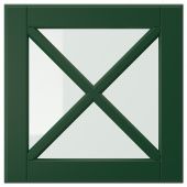 картинка BODBYN БУДБИН Стеклянная дверца с переплетом - темно-зеленый 40x40 см от магазина Wmart