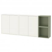 картинка EKET ЭКЕТ Комбинация настенных шкафов - белый/светло-зеленый 175x25x70 см от магазина Wmart