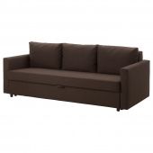 картинка FRIHETEN ФРИХЕТЭН 3-местный диван-кровать - Шифтебу коричневый от магазина Wmart