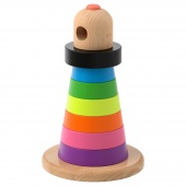 картинка МУЛА Пирамидка, разноцветный, бук от магазина Wmart