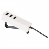 картинка ЛЁРБИ Зарядное устройство USB, с зажимом, белый от магазина Wmart
