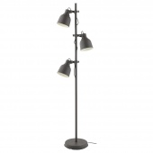 картинка ХЕКТАР Светильник напольный с 3 лампами, темно-серый от магазина Wmart