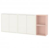 картинка EKET ЭКЕТ Комбинация настенных шкафов - белый/бледно-розовый 175x25x70 см от магазина Wmart