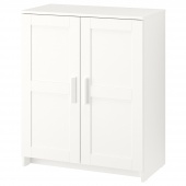 картинка БРИМНЭС Шкаф с дверями, белый, 78x95 см от магазина Wmart