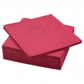 картинка ФАНТАСТИСК Салфетка бумажная, темно-красный, 40x40 см от магазина Wmart