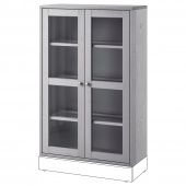 картинка ХАВСТА Шкаф-витрина, серый, 81x35x123 см от магазина Wmart