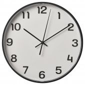 картинка PLUTTIS ПЛУТТИС Настенные часы - черный 28 см от магазина Wmart