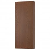 картинка GODMORGON ГОДМОРГОН Навесной шкаф с 1 дверцей - под коричневый мореный ясень 40x14x96 см от магазина Wmart