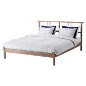 картинка РИКЕНЕ Каркас кровати, серо-коричневый, Лурой, 160x200 см от магазина Wmart