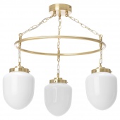 картинка ОТЕРСКЕН Подвесной светильник с 3 лампами, молочный стекло от магазина Wmart
