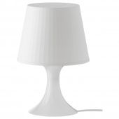 картинка ЛАМПАН Лампа настольная, белый, 29 см от магазина Wmart