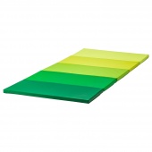 картинка ПЛУФСИГ Складной гимнастический коврик, зеленый, 78x185 см от магазина Wmart