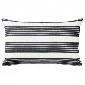 картинка МЕТТАЛИСЕ Чехол на подушку, белый, темно-серый, 40x65 см от магазина Wmart