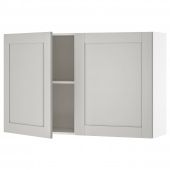 картинка KNOXHULT КНОКСХУЛЬТ Навесной шкаф с дверями - серый 120x75 см от магазина Wmart