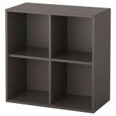 картинка EKET ЭКЕТ Шкаф с 4 отделениями - темно-серый 70x35x70 см от магазина Wmart